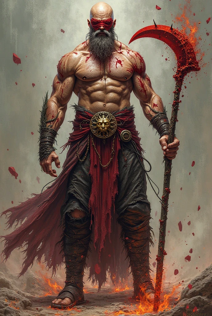 Brutus, demon butcher, the supreme master of mutilations, the god of the most aberrant violence, skinning and cutting is his essence, he lives off the pain he causes, he stops at nothing, he gets excited by pain, his skin full of scars and dried blood is a reason to vomit, his smell is that of death, he has no hands, he has blades so sharp that they can cut any demon, he is as big as the matanasas he makes, he controls the rivers of blood he leaves in his wake, his jaws grind and crush bone as if it were nothing.