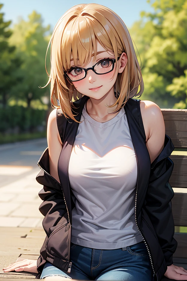最high quality, high quality, High resolution, high quality texture, high quality shadows, High resolution, Beautiful details, Detailed CG, Detailed Texture, Realistic representation of face, Realistic, colorful, delicate, Cinematic Light, Side light, Lens flare, Ray Tracing, sharp concentrated, (1 Girl,concentrated:1.3), ( Intricate details, compensate, PureErosFaceV1:0.5), (細部まで美しいdelicateな顔, 緻密で美しいdelicateな瞳, Perfect Facial Proportions, Dense skin, Optimal ratio of four fingers to one thumb, Modest chest, Beautiful Hips, Smooth upper abdomen, blue eyes , glasses ,White shirt, mountaineering pants ,trekking shoes, work cap, Hanoi old quarter, hiking, buzzer, blue sky,trekking backpack ,adventure journey ,the gaze of true love, lips of temptation, A look full of compassion ,a smile full of love, i love you, Acting lovey-dovey, waist up, 35 years old, hiking,house wife,show off nipples under white shirt, air fortress hair, blonde hair