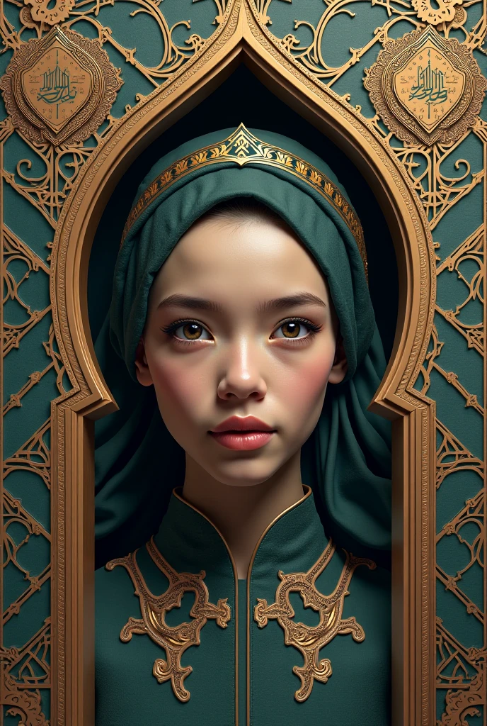 Produce an exceptionally detailed and lifelike scene portraying a young Malay girl, elegantly adorned in a hijab, immersed in a library. Her expression should reflect sheer surprise as magical fairies burst forth from the book she's reading. Strive for impeccable photorealism and an 8K resolution with a dynamic depth of field.