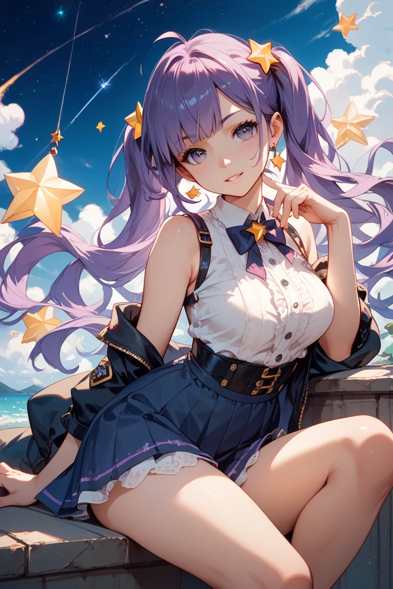 Obra maestra, La mejor calidad, absurdos, antomy perfecto, 1 chica, solamente, SM Luna, 1990 \(estilo\), Rubia Sailor Luna, En pie, They're smiling, Disparo de vaquero, Uniformes de marineras senshi, Collar de marinero, falda azul, guantes de codo, en postura de espalda, Show off your loot, Backward, No hay tanga Big Booty, Ultra minifalda ( Postura de la espalda, Backward, Show off your loot),(post apocalyptic colors:1.4),( destroyed apocalyptic city blue color:1.4),(manos detalladas) ((Las proporciones correctas)), gothic