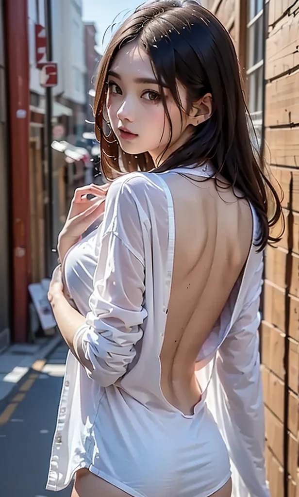 8K quality、High resolution、Man to attack、Woman being attacked、Realistic skin texture、High resolutionの瞳、woman、mini skirt、Bare crotch、Blondeツインテール、thin、リアルなwoman器、Blonde、thin脚、Sweating profusely、Rolled up hem、股を開いてwoman器を弄る、Naked butt、woman器から精液が垂れる、A man thrusts his penis into her