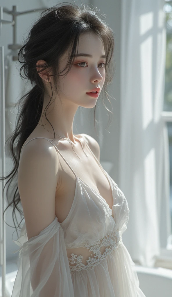 (in the darkness nigth:1.5)、detailed beautiful faces、Hyperrealist Women by David Hockney and Alphonse Mucha、Fantasy Art、photoRealstic、NSFW、barechested、fullnude、Dynamic lighting、art  stations、Volume Lighting、extra detailed face、4 k、awardwinning、女の子 1 人、Dark in the dark、deepshadow、being thin、Slender body、Smaller chest、Ribs、lowkey、The long-haired、A dark-haired、Live-action background、shadings、morning、Alley after rain、Reflection in puddles、a beauty girl、fullnude、Naked 14 years old、fullnude、((Cat tail))、Smaller chest、small tits、beauty legs、Constricted waist、dented belly、