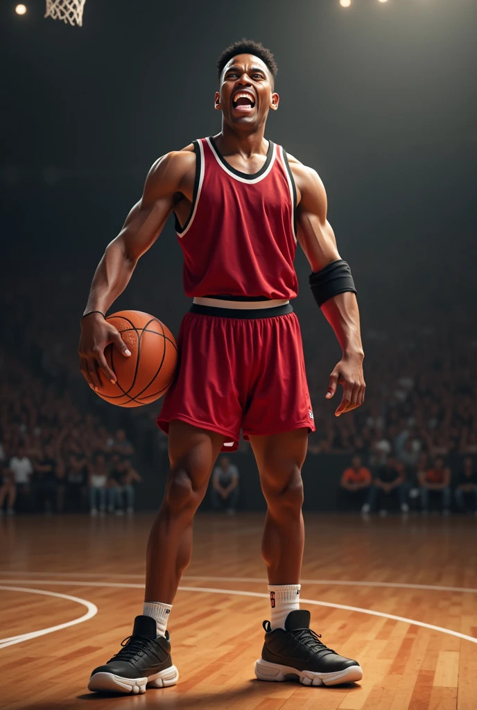 A realistic big ass volleyball player