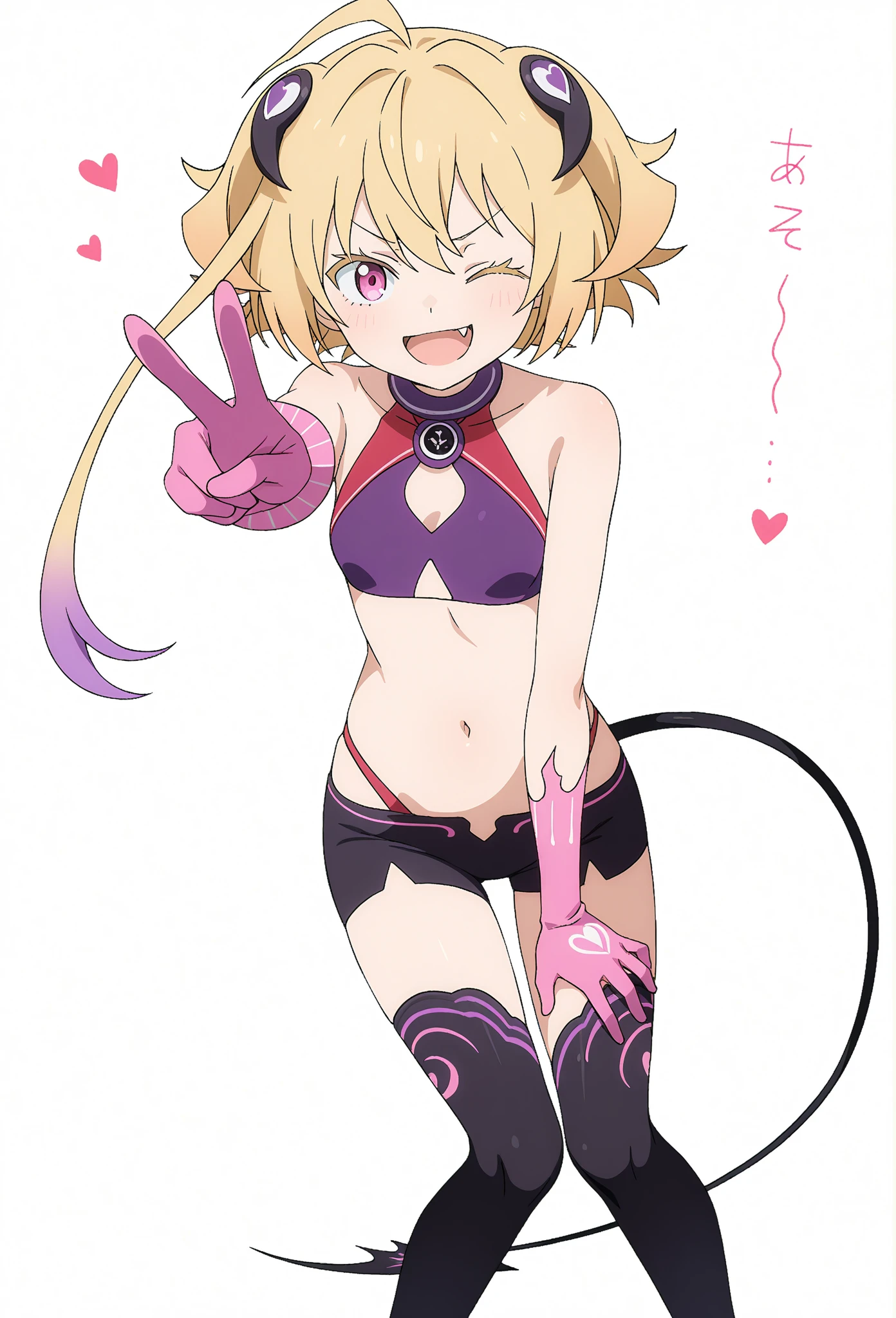 Masterpiece, Best Quality, illustration, city, 1girl, Mordred \(fate\), collarbone, Detailed blond hair ponytail braid, green eyes,,navel,thigh-high, covered_pussy,flat_chest,long_sworddangerousbeast,elbow_gloves,
,wolf_tail,wolf_ears,fang,happy,nihil,smile,spread_legs,claw_pose,armpits,open_mouth,angry,squat,bikini_bottoms,rise_hands,Highquality_hads,perfect_fingers,