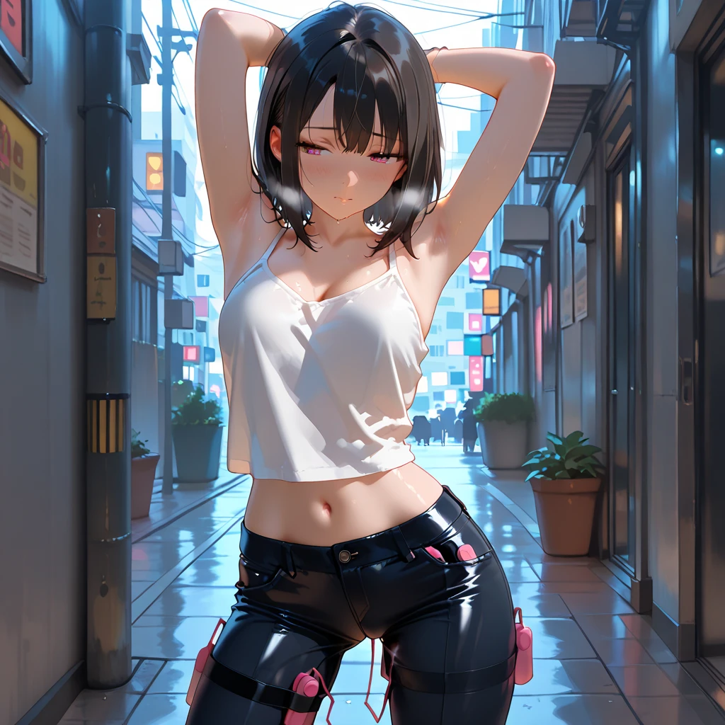 goddes,Casual pose,Full body like,long leges,large bust,squatt,squatting on the ground