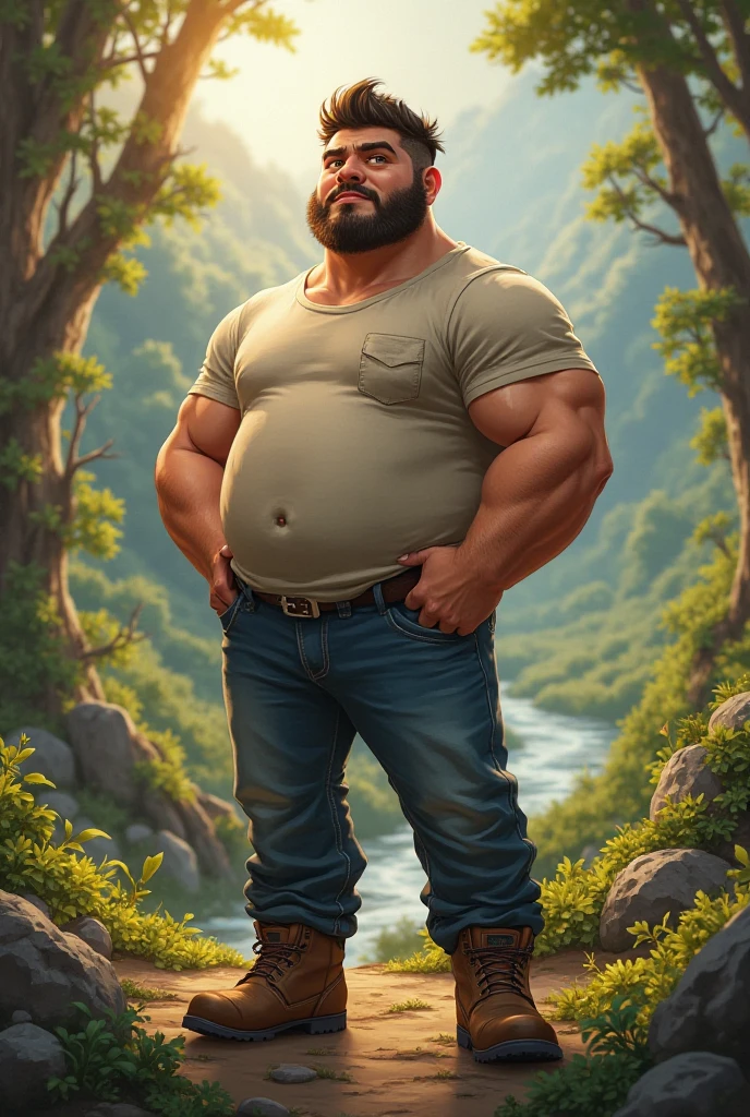 uncle　Muscular　Completely naked