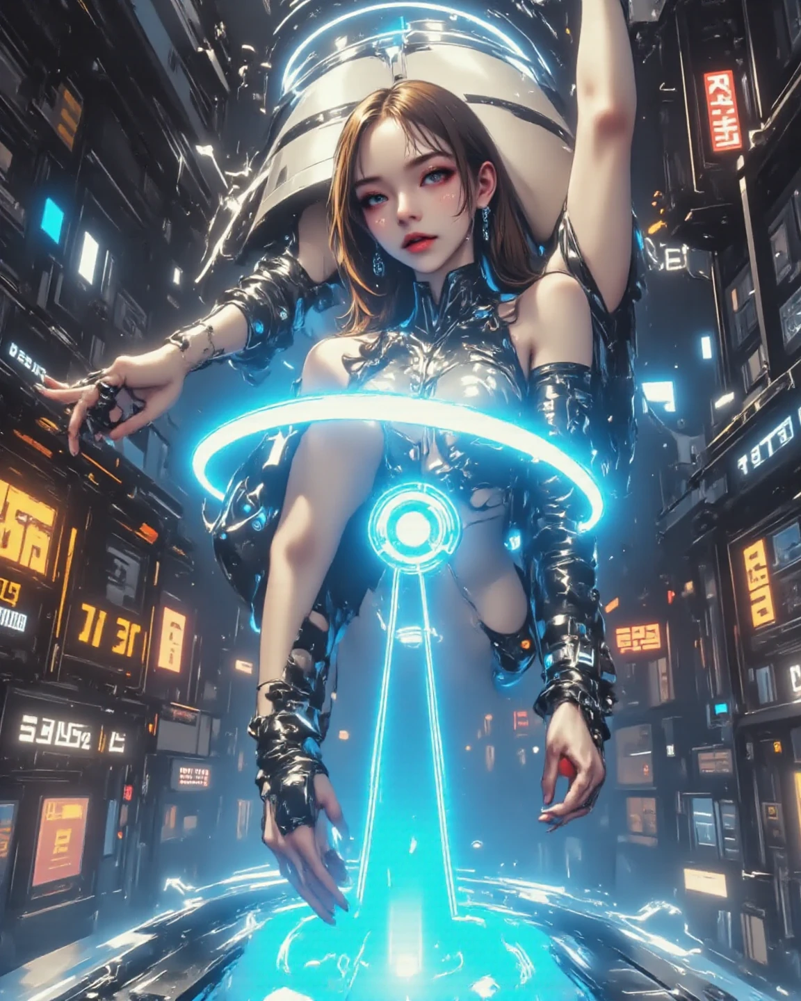 (Best quality, 8k, 32k, Masterpiece, UHD:1.2) "Produce a captivating art piece featuring a girl with a stylish bob haircut, illuminated by dramatic and cinematic lighting that accentuates the contours of her face and hair. Create an atmosphere that exudes intrigue and depth, with shadows and highlights playing a central role in defining the scene. The lighting should emphasize the girl's features and add an extra layer of drama to the composition, making it visually striking and evoking a sense of mystery and allure.", Lingerie, gorgeous chinese model, beautiful asian girl, young sensual graceful, beautiful feminine body, beautiful sexy woman photo, sexy body, lingerie, gorgeous young korean woman, japanese model, hot with shining sun, beautiful woman body, translucent body, elegant seducing pose, japanese goddess, spacewalk, stars, constilation