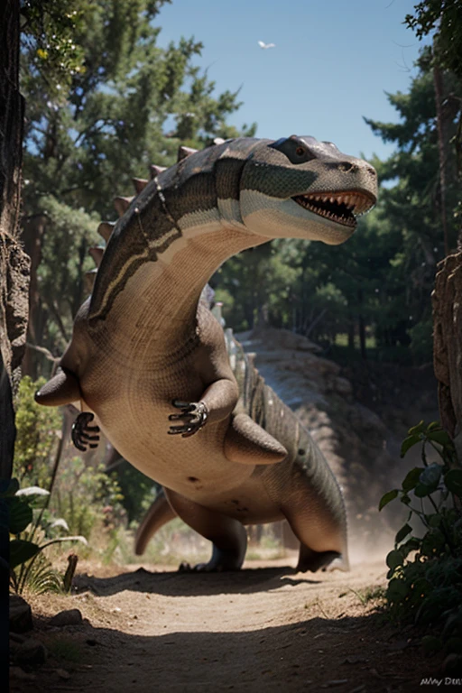 Realistic photos, RAW Photos, mimic, attacks viewer, Powerful movements, jump on prey, ((Dynamic jump)), Sharp Claws, mimic approaching from above, sudden approach, Bad-tempered, dynamic Shot from grand