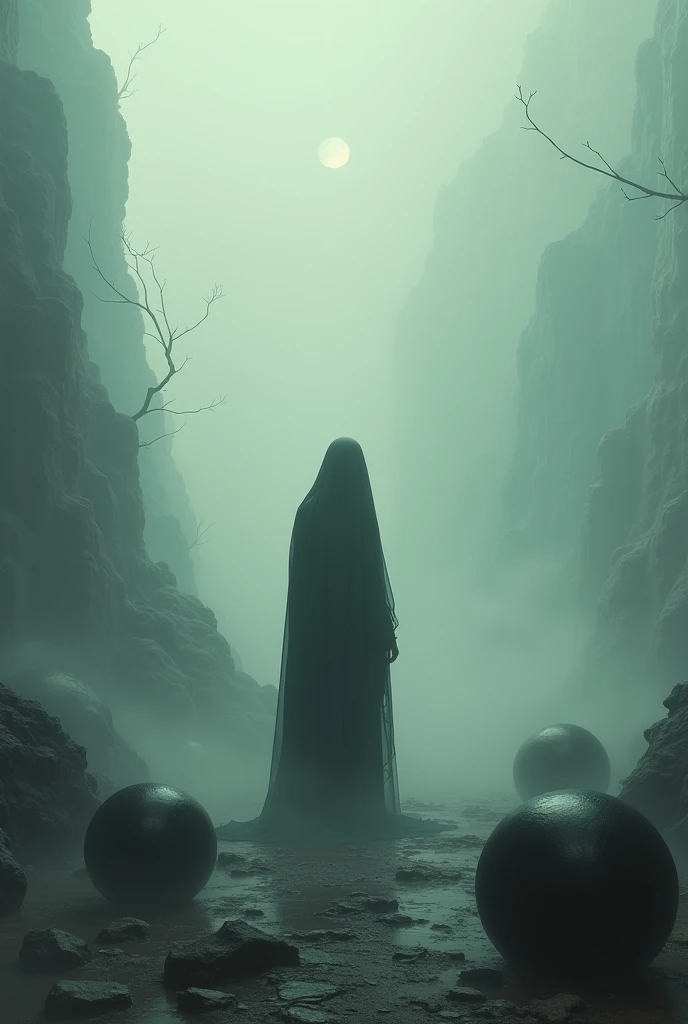 a ghostly, haunting, aesthetic nightmare, 1 woman, detailed face, melancholic expression, dark smoky atmosphere, moody lighting, intricate details, cinematic composition, dark fantasy, surreal, digital art