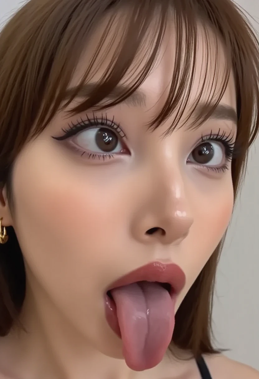 Sucking a huge black penis、Blowjob、blush:1.4、Vague eyes, almost closed、The troubled expression is very beautiful、(masterpiece:1.0), (Highest quality:1.4), (Ultra-high resolution:1.2),,Fair skin、Long face、Adult face、Small earrings、High nose、(masterpiece, Highest quality:1.2), In a dark bed in the middle of the night、Depth of written boundary、