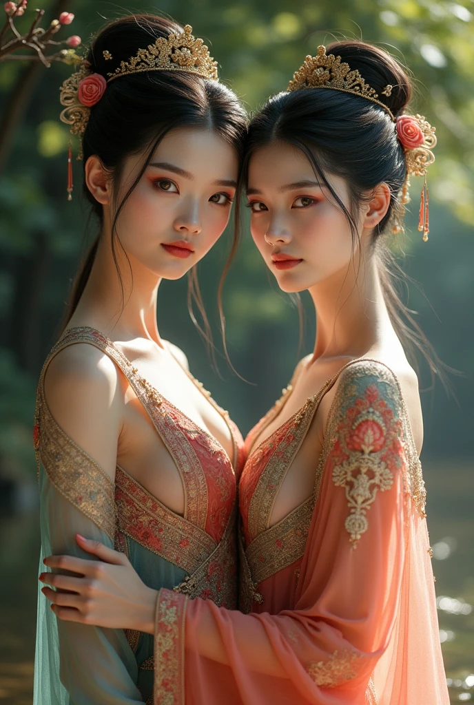 ``Anatomically correct'' ``A real and beautiful 25-year-old woman'' ``Ponytail'' ``Real and beautiful thin face'' ``Nude nude'' ``Based on sunlight from the front'' ``Real and beautiful female genitalia'' ``Real "Facial features" "Realistic" "Nipples" "Areola" "Big breasts" "Sexy pose" "Sex pose that attracts men" "Cute smile" "Pose in a flower field in full bloom" "Yoga pose" "Pear-shaped butt" ”