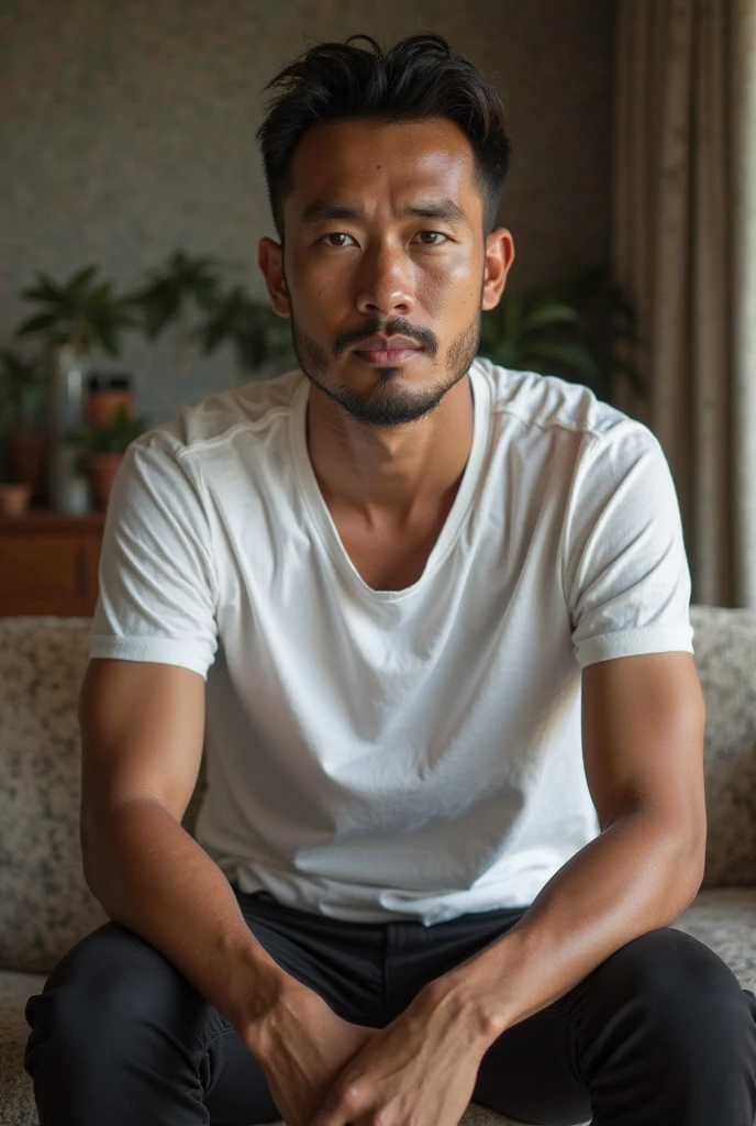 shot by Sony a7 IV Mirrorless Camera, natural light, analog film photo, Kodachrome ,Handsome Aomine Daiki