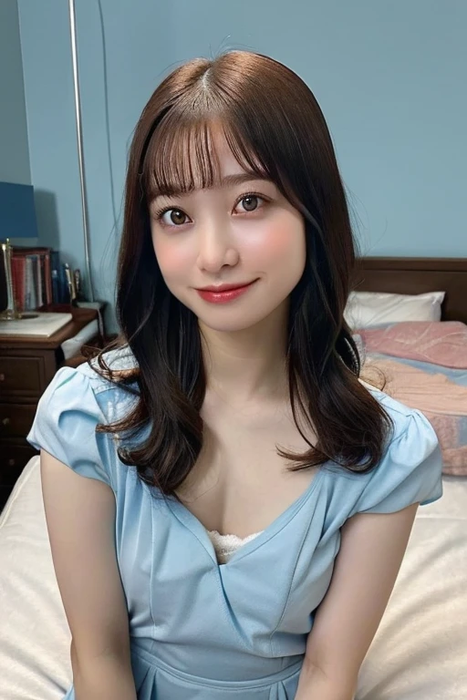 8K、High definition、Ultra Detail、Photorealistic、Realistic and accurate depiction、Realistic and accurate human anatomy、High resolution、Highest quality、Japanese Beauty、Best Quality,フォトリアリスティックHigh resolution,Cute Woman,Beautiful detailed eyes,Beautiful detailed lips,Smiling,Laughing,Cute,enjoy,Happy smile,Magical moments,looking at the camera、A slender body、Happy expression、Visible dimples、Random medium hairstyles、22 years old、Show the whole body、A neat and cute dress design