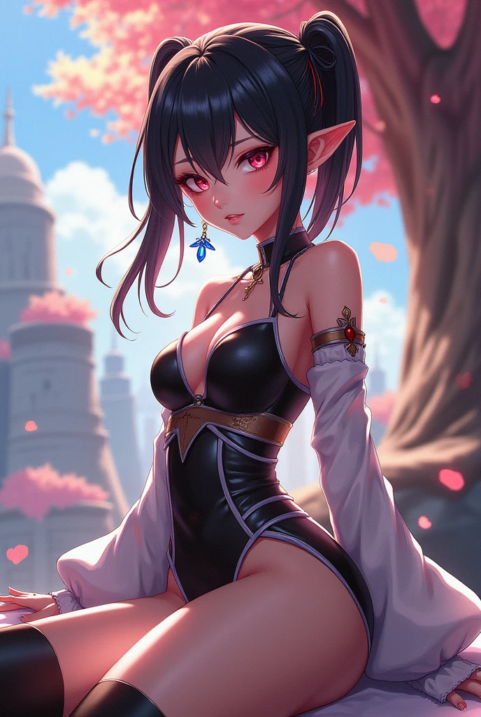 1girls, paizuri, pov, 1boy, between the breasts, breasts squeeze together, , a girl are watching at the back and , wet , cleavage, the girl are watching and at the back and , voyeurism, room, sweaty, large breasts, motion lines, naughty smile, navel, transparent bra,a nude woman in stockings and stockings posing for the camera, a marble sculpture by Lü Ji, cgsociety, fantastic realism, ultra detailed, anime, daz3d