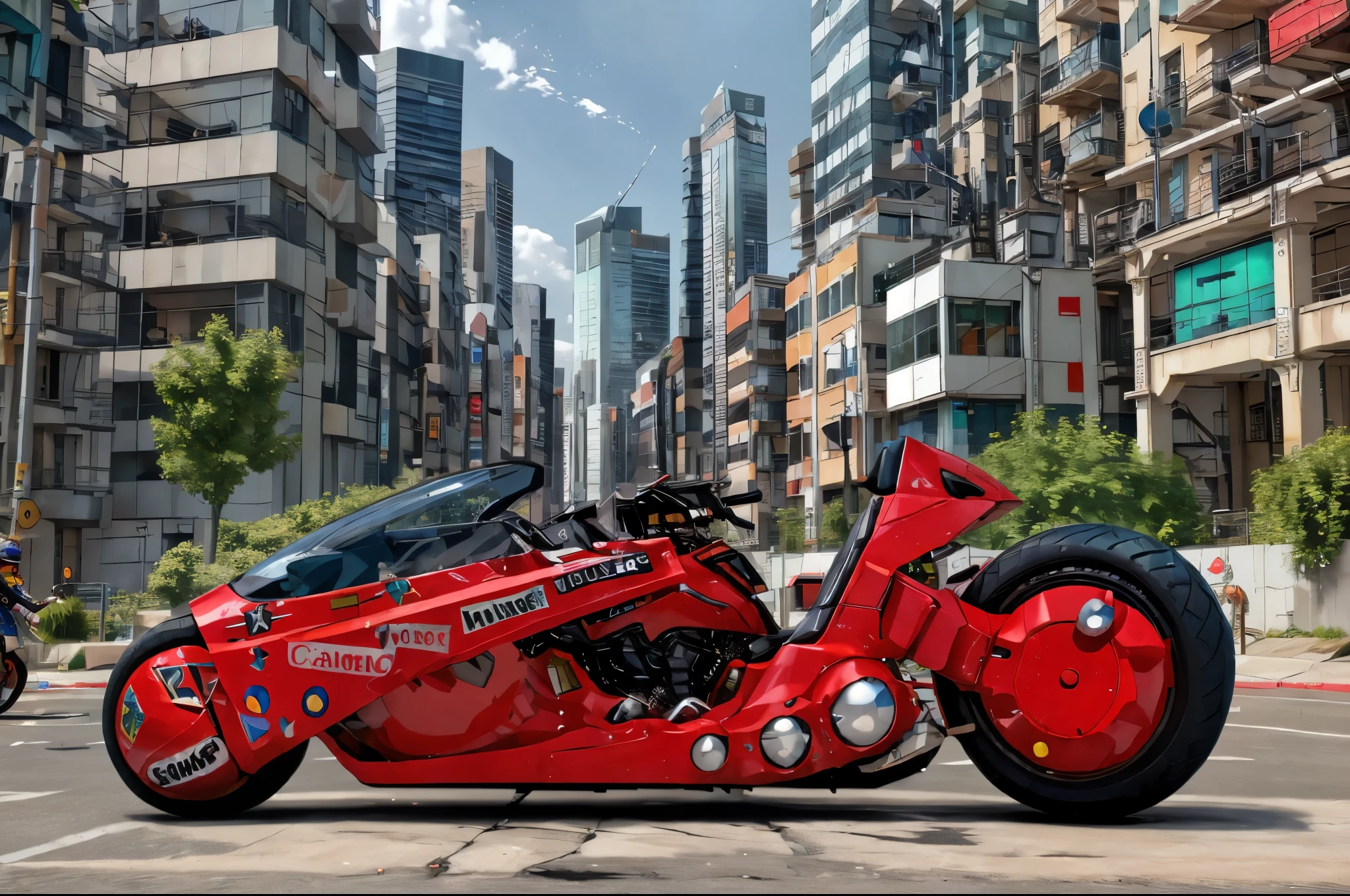 masterpiece, photorealistic highly detailed 8k Unconventional Underwater Angles, best cinematic quality, volumetric lighting, beautiful woman on krsbk, side view, full of busy people in Urban Skylines at Blue Hour