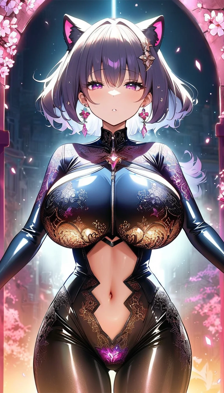 Cute Girls、round face、Round Glasses、Big Breasts、Clothes that show your body lines