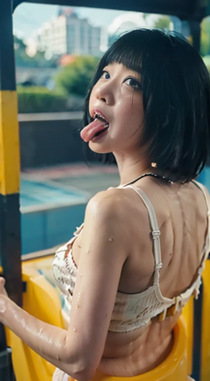 Make a sexy women blowjob with man