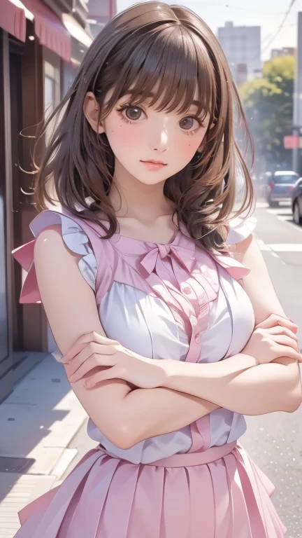 high school girl,(random dance pose),(Highest image quality, (8K), Ultra-realistic, Best Quality, High quality, High Definition, high quality texture, high detailing, Beautiful detailed, fine detailed, extremely details CG, Detailed texture, realistic representation of face, masterpiece, presence, Dynamic, Bold)