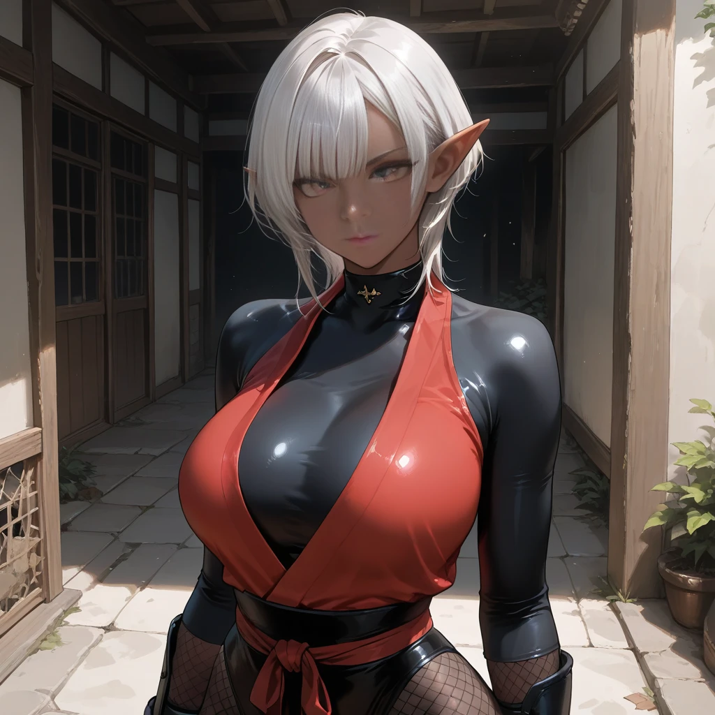 There is a woman in lingerie standing in the room, GameCG, As a character in Tekken, v from demons may cry like elves, Firmware version, hd screenshot, Misha Aman, Tifa Lockhart white hair, 2b, 2b, Style Games Square Enix, <mmorpgs scene, Misha Aman *, 3d CG