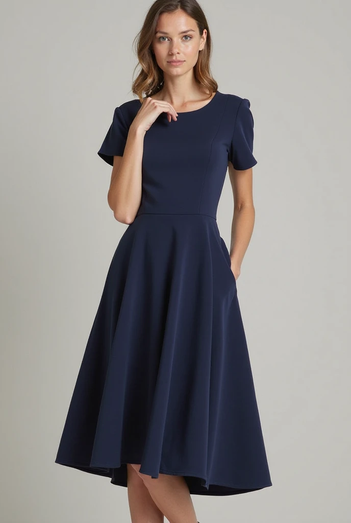 girl in formal shoes and dress