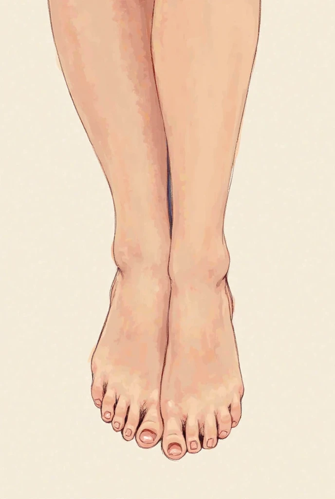 beautiful girl at computer feet close up (for foot fetishists) drawn in pencil