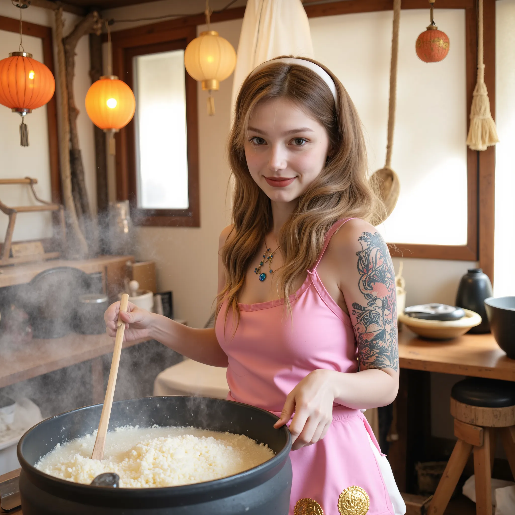 Upload face reference image, generate ??? girl fried rice forehead photo