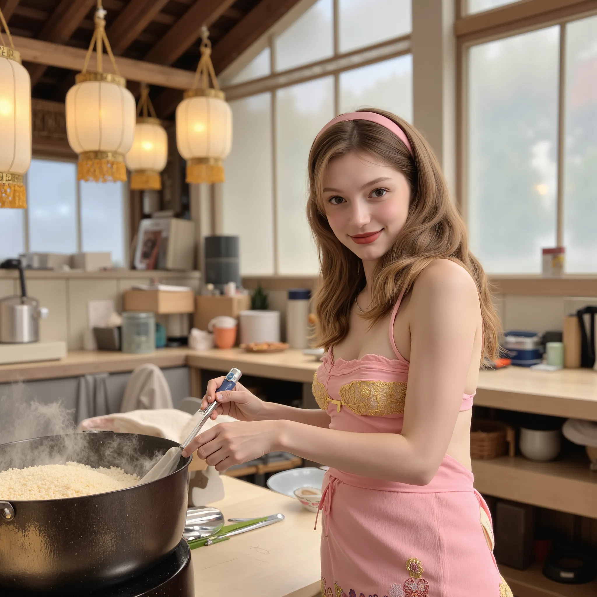 Upload face reference image, generate ??? girl fried rice forehead photo