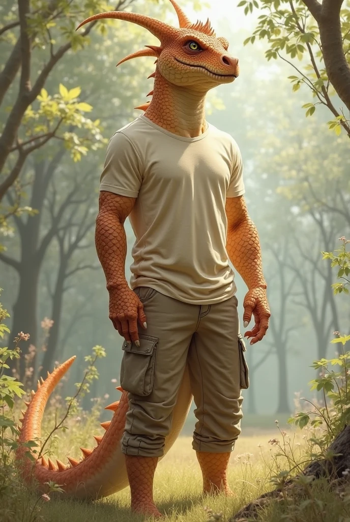 anthro, kanedragon, realistic scales, adult, male, solo, athletic, veiny muscles, fully sheathed, sheath, t-shirt, tail, detailed background, wilderness background, BREAK, (intricate, high detail, film photography, soft focus, RAW candid cinema, photorealism, realistic, photorealistic, analog style, subsurface scattering, masterpiece, best quality, ultra realistic, 8k), <lora:KaneDragon:1.0>
