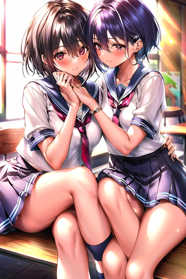 nswf Japanese:1.3,(masterpiece: 1.2, Highest quality, masterpiece, Clearer images,4K), (Bright colors), ((Take clear photos even from a distance)), (Multiple Girls), (Harem), (School classmates), (((All school uniforms have the same design))), (((Everyone is wearing the same navy blue skirt))), (()), ((prostitution婦)), (prostitution宿, On the bed), (cute Japanese((6 Girls))), (((Young face))), ((Group shot)), (Group selfie), ((I can see your butt from your thighs))、 (Head to toe full body view), front, frontやや下からの構図, Symmetric, Tall 18 year old girl, alone, (Head to toe),Wide-angle, Soft Light,, (Slightly larger breasts), ((prostitution)), (Lure), ((Audiences love it)), (((A lot of hearts are flying))), landscape、(((Showing panties:1.6)))、((((Leg spread:1.5)))、((Female masturbation:1.8))、((Grab your chest:1.3)),(((Good elevator:1.2)))、(Skirt flip:1.3) 、Close one eye、Push out'between legs、((Young people))、black tights、Black Stockings、Black Pantyhose、Black Stockingsックス、Standing on one leg