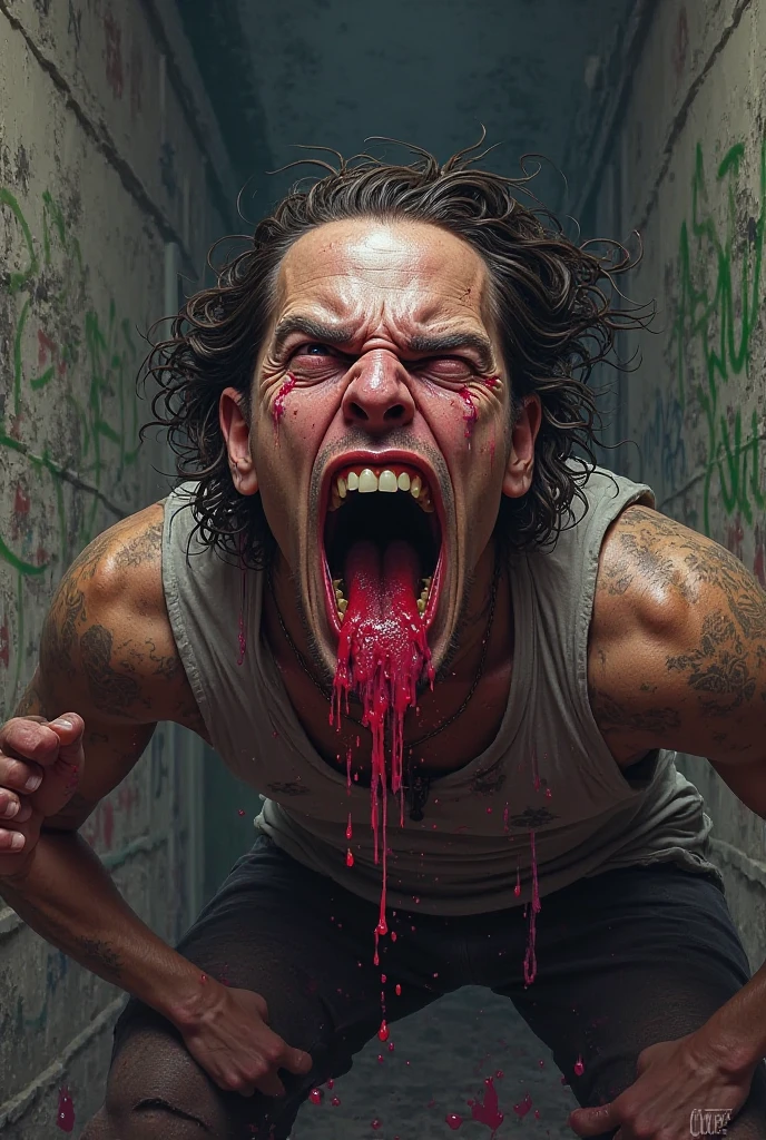 realism meatcreature likehuman scream