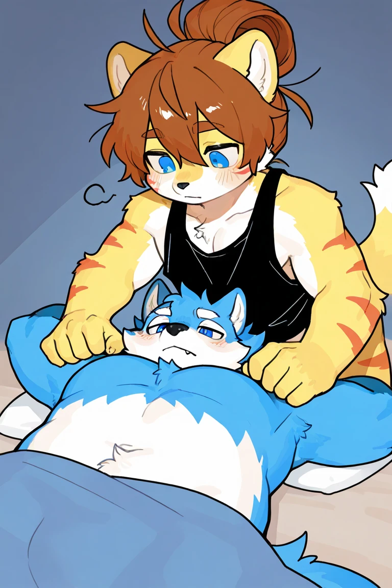 Furry、Tiger Boy and Dog Boy、sex(YAOI)