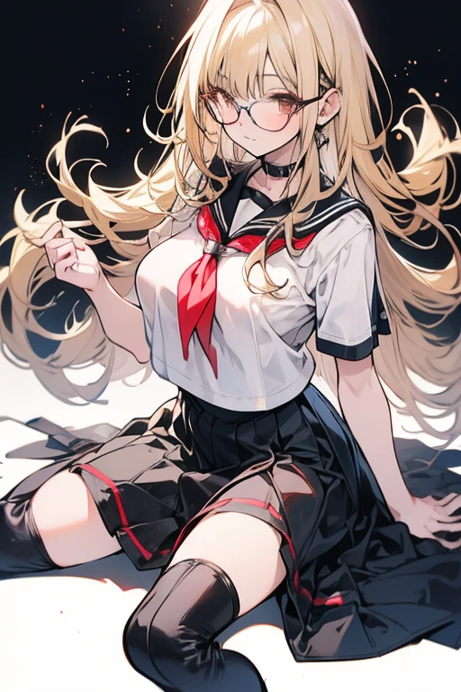A 15-year-old super beautiful blonde Japanese girl wearing a super shiny silver long-sleeved sailor suit made of latex　A pussy covered in white slime and pubic hair is forced open　She vomits