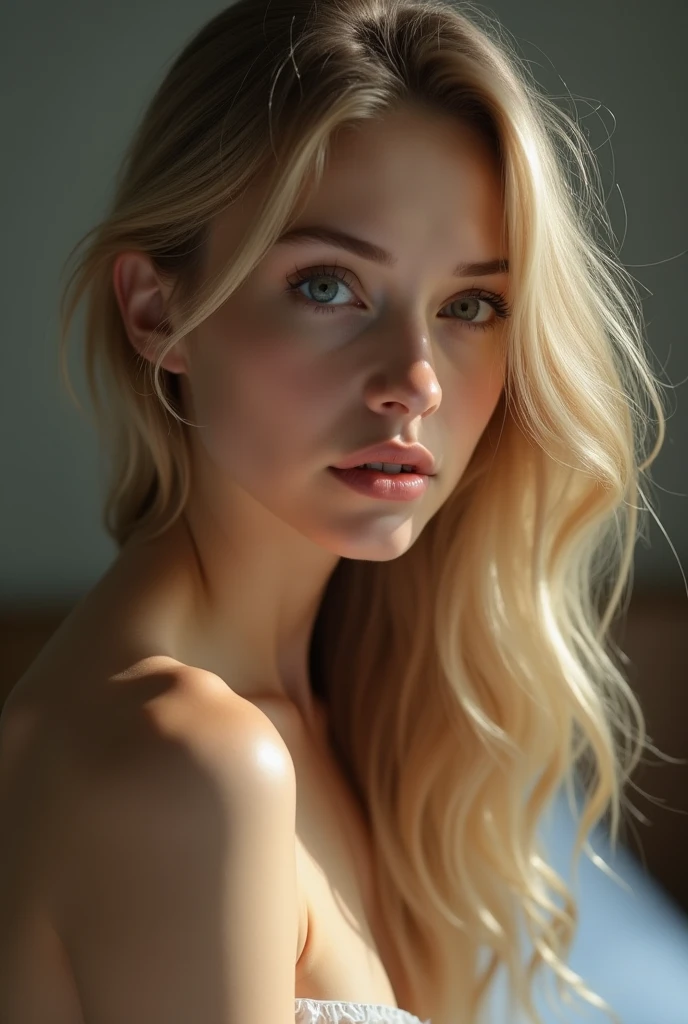 ultra realistic professional full body back camera((())) (photo 1028k qhd) by (James C. Christensen:1.2|Jeremy Lipking:1.1), (Dittmann Anna:0.3), (jiner:0.3), (mise au point nette:1.3) lndswgnr,High detail, instagram top model,, beautiful detailed ice baby blue eyes, 64k eyes,(eye makeup:1.2) sleeping Pose of the Instagram model, perfect button nose, attractive lip shape has an upper-to-lower lip ratio of 1:2, perfect ivory skin confiant, (((anatomycally perfect 25 old ladie hand,finger, nail))),fille en forme Fille maigre et sexy, breast:1.2, anatomie parfaite, Perfect symmetry:1.2, Realstic position, realistic and gorgeous face:1.2, perfect face, highly detailled, confident, ighting cinematic, Lighting scene, soft lights, instagram standing pose (((ice baby blue eyes, Fille maigre et sexy, breast:1.2 perfect charming face, attractive lip and nose, A golden-haired woman, her face etched with doubt, is caught in a moment of solitude between two dimly lit streets. From behind, the camera captures her in a vulnerable state of contemplation. The woman's flowing blonde locks cascade over her shoulders, framing a delicate face marked with uncertainty. The soft, low light highlights the shadows that envelop her, creating a sense of mystery and unease. This evocative image, perhaps a photograph, radiates with emotion and depth, inviting viewers to ponder the inner turmoil of the subject.