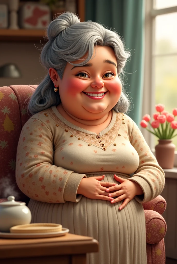 A fat hot fair old lady