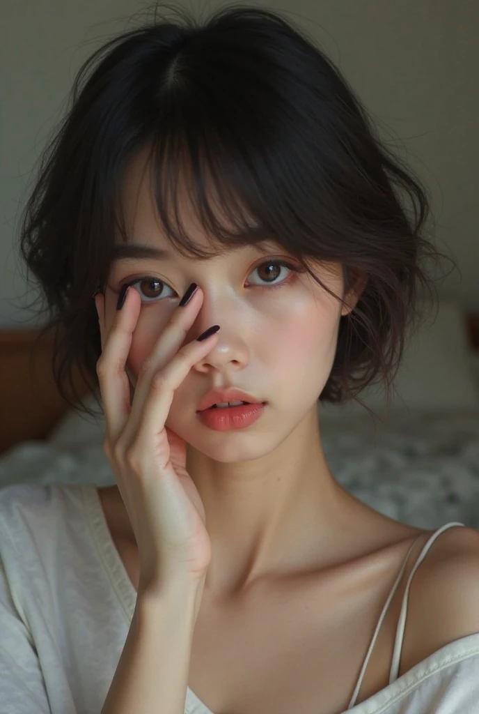 um close up de uma mulher com um vestido preto posando para uma foto, Jennie Blackpink, gemma chen, young cute wan asian face, Marinheiro Kitagawa, Xintong Chen, Wenfei Ye, jossi do blackpink, Lulu Chen, Shiori Teshirogi, aoi ogata | | | | | | | | | | | | | | | | | | | | | | | |, she's facing the camera, Kiyoko Suzuki, Yanjun Chengt