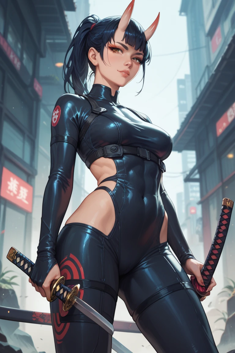 (((Annie Lennox))), ((( nano suit ))), (((bandaged arms))), (((MMA fighter OF THE FUTURE))), ((high collar)), (((Quorra))), (((best qualityer: 1.4))), (Unbeatable masterpiece), (hiper HD),(CG 8k hyper-realistic), (((brave face))), (((breasts big))), (((hyper feminine))), sexly girl,(black bob hair)), ((( sculptural body ))), (((1 Kizi))), Kizi cibernética de 25 anos com perfectbody,,Beautiful and well-groomed face,muscular body:1.2,solid color detailed jacket, (Head to thigh photos), Complex equipment, green dark,Long pants,Tight clothes are dark,With white stars and off-white stripes,,,,,Armor Metal Electronic Parts, Poison tattoos ) INFO, Kizi, (((standing alone))), pirralha violent, (((14歳))), sexly, pose de atitude, work of art, post-apocalypse, (((manga style))), bounty hunter, violent, Manic, the way you want, slenderbody, thin but strong, perfectbody, roupa moderna, advanced technology, neon, sleeves with vertical striped pattern, neutral background, (( cowboy shot )). intricate visual
