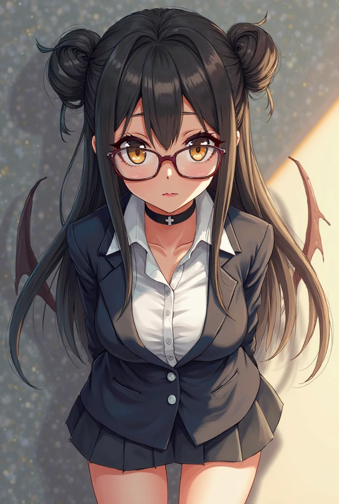 masterpiece, best quality,anime style, 1 girl,(((slender body))), (((small breast))),(((hot pants, white tanktop,red tie,glasses))),(((((a gorilla man grabbing the girl))))), ((((restrained, arms behind back)))),((((cum)))), (beautiful face), (((long hair))), (((straight hair))), ((((black hair)))),detailed beautiful skin, (perfect hands, perfect anatomy)