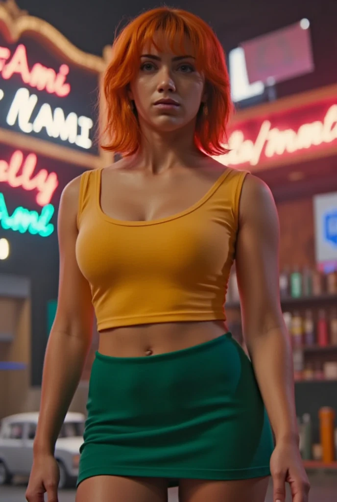 4K.Emily Ladd, Nami, Red-haired woman in a bar、takeout、View here、fullnude、Naked、The whole body is exposed、Colossal tits、Big breasts、Slimed、Slender body, opened legs、Pussy、Inter-strands