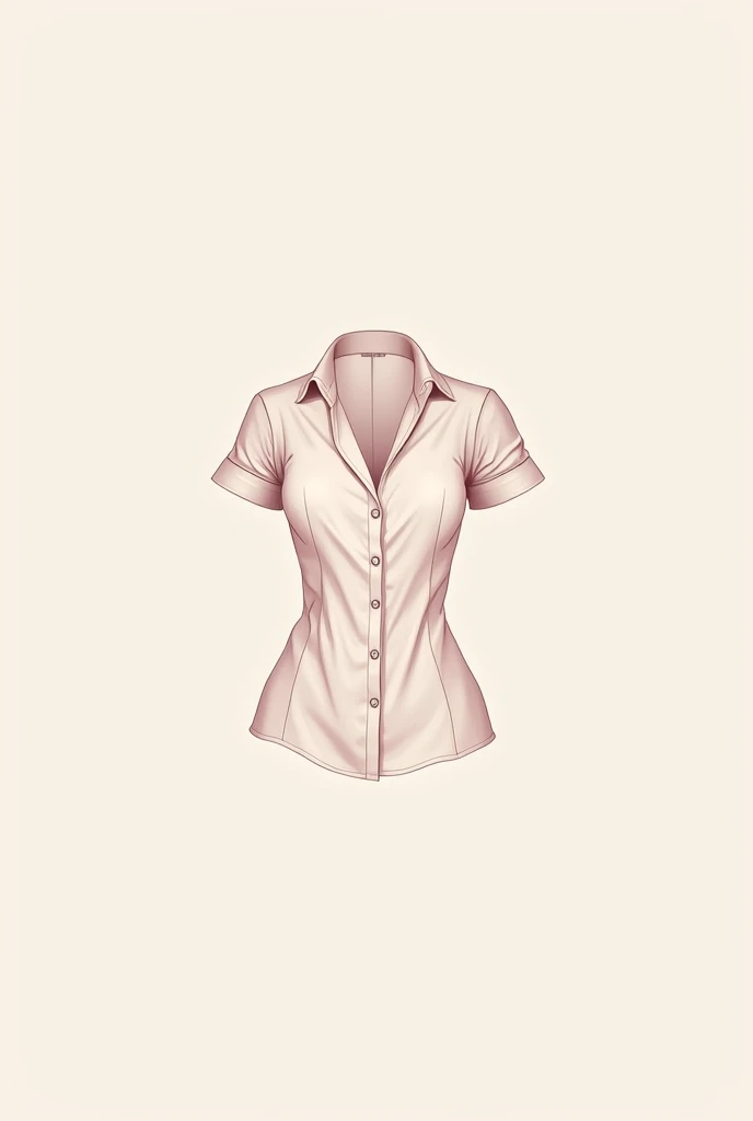 Technical drawing of a ladies tailored vest