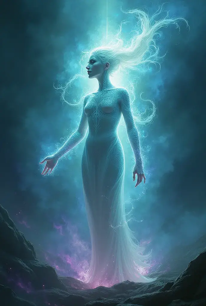 Nipa, goddess of everything walking in the void