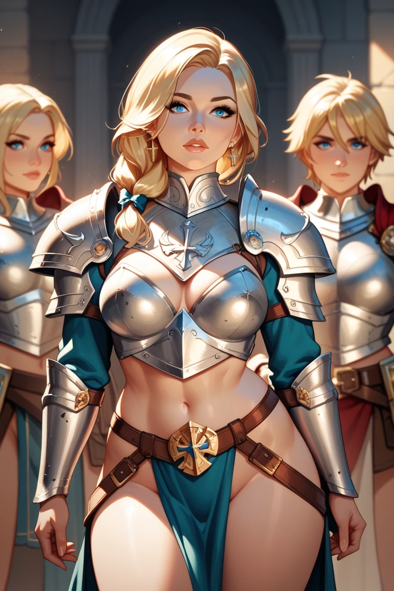 some french womens, army french, perfect face, detailed face, detailed scene, warriors, using sexy armor with cape, soft lesbians, full body