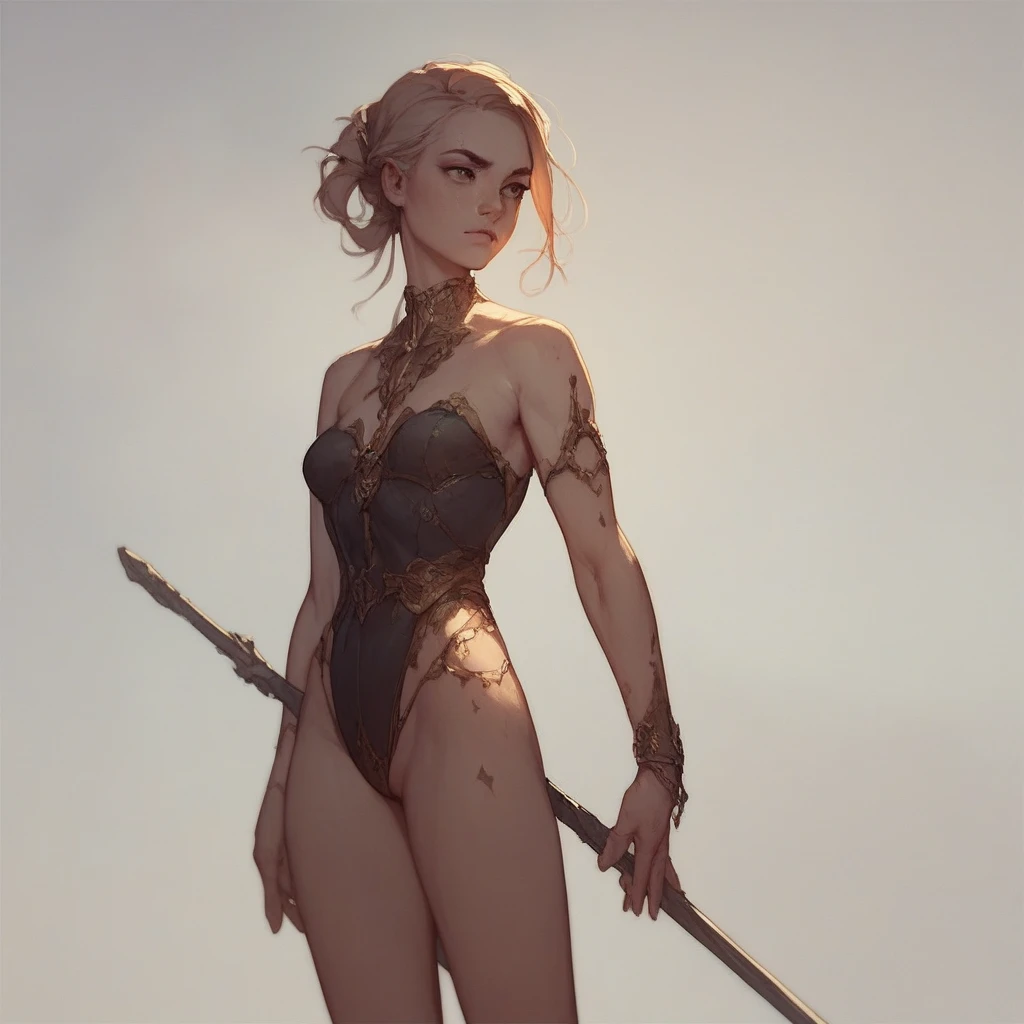Arthur Rackham, James Jean, Walter Crane, Surreal, mysterious, strange, fantastical, fantasy, Sci-fi, Japanese anime, urban fossil hunting, mineral life, blonde miniskirt beautiful girl Alice, perfect body, detailed masterpiece wide angles 