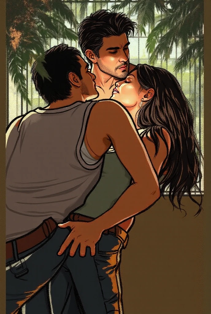 It generates a naked woman having sex on the street with people in the background watching in surprise