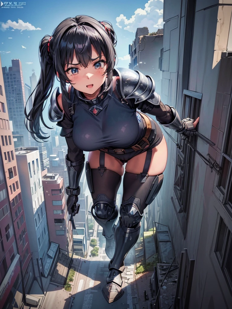 close up, full color painting of low angle view, beautiful super hero Spider-woman wearing a lace swimsuit, big tits, under a red down jacket, posing in turning one's back of a grocery store, leather boots, fishnet stockings, nice body, hyper detailed face, comic style, centerfold poster girl, (((graffiti art) (by carne griffiths))), GRAPHITI wall background, insane details, intricate details, hyperdetailed, low contrast, soft cinematic light, dim colors, exposure blend, hdr, front, petals for salma, masterpiece, realistic, ultra high res, high quality
