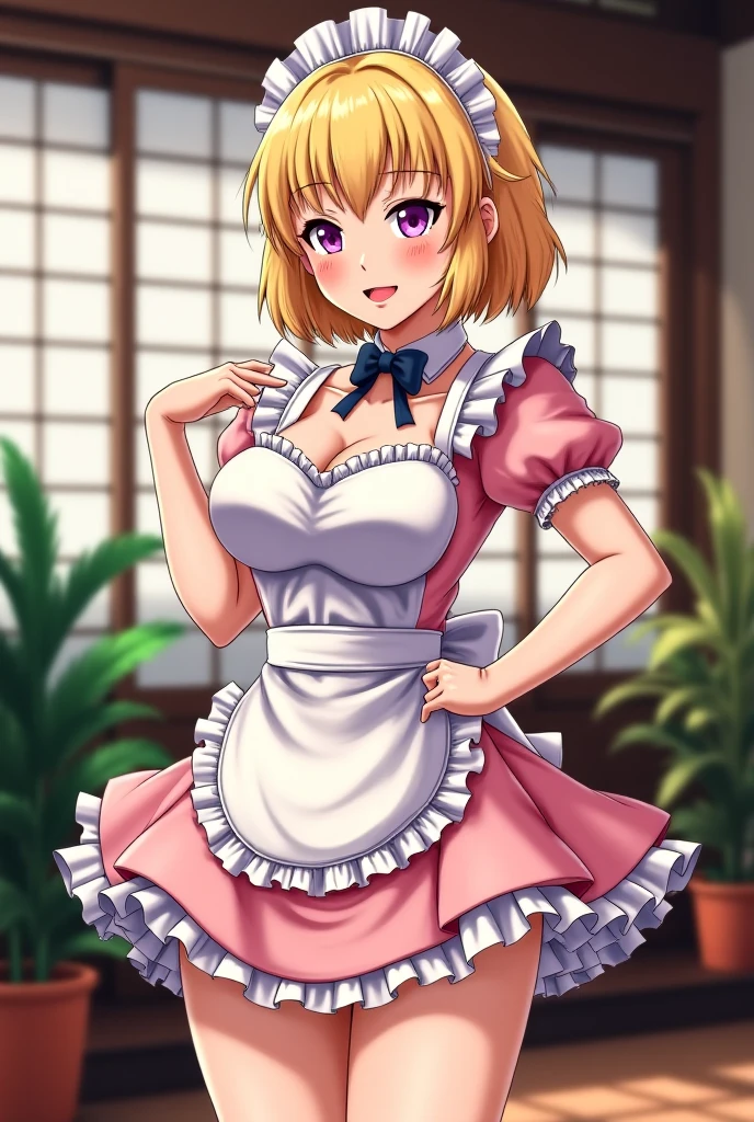 (1 lady), The beautiful, (Best quality at best:1.4), (ultra - detailed), (extremely detailed CG unified 16k), gold blonde hair, very detailed, High-definition RAW color photo, professional photoshooting, amazing face and eyes, cosmetics, (amazingly beautiful girl), ((lambdadelta, tall woman, taller)), ((dress, shoes bow, red shoes, striped stockings, red bow, pink hat, necklace, gloves, pearl, pumpkin brooch, pink dress)), (standing split, standing on one leg, sexyposture),(White room, sun light, windows lights:1.3), (look from down), realistic cinematic face, head to feet long wide zoomed out view, full body long view, photorealistic, ((realistic natural blonde hair style, honey eyes)), gorgeous, extremely beautiful face, perfect model beauty, pout mouth, flirting smile, cleavages, city girl, western, shopping in the city, (masterpiece), best quality, high resolution, extremely detailed, blurred background, depth of field, cinematic lighting, (amazing legs, strong legs, athletic legs), high heels, clear and well-cared skin