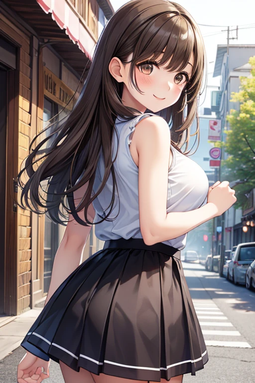 Brown hair、(Brown Eye Degree:1.5)、One side up、poneyTail、length hair、flered skirt、25-year-old female teacher、Tennis Wear、Winter clothes、BREAK (​masterpiece:1.2)、top-quality、hight resolution、unity 8k wall paper、(illustratio:0.8)、(beatiful detailed eyes:1.6)、extra detailed face、Perfect litthing、Highly detailed CG、 (perfect hand、perfect anatomia)、Look at viewers、red blush、Stand on the escalator, (By up escalator), (lower body shot), Thigh Focus, (Taken from the bottom 1.3), (View from behind1.3)、 (Sexy floral panties:1.3)、(Skirt that rolls up:1.3)、(Expose panties:1.5),