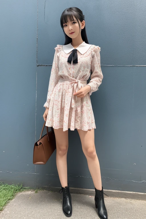 Raw photo、Ultra-realistic、Ultra detailed face、detailed lip、Detailed eyes、High school girl smiling showing her teeth、Long Hair:1.1、chest、Visible curves、Laughing with your mouth open 、Tokyo city角、 Whole body、( Slender body)、(Long Hair)、Big Breasts、Idol、(pastel colour)、18-year-old、Small face、Braid、 Tokyo city、Long beautiful legs 1.2、Curved waist、flower、uniform
