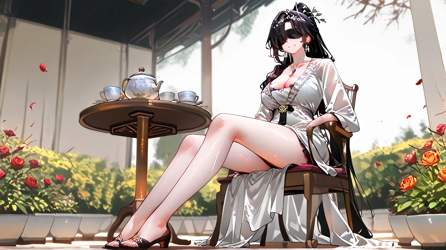 (masterpiece), (best quality), guofeng, RAW photo, 1girl, sexy, cleavage, Hanfu, ruqun, Chinese clothes, bare shoulder