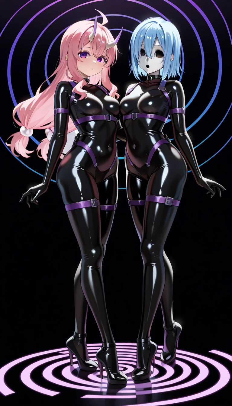 a fashion model wearing a futuristic exo-skeleton mask, vibrant colors, teenage aesthetic, highly detailed, cinematic lighting, 8k, hyper-realistic, photorealistic, dramatic pose, moody atmosphere, intricate mechanical details, glowing neon accents, metallic textures, sharp focus, studio lighting, dynamic composition