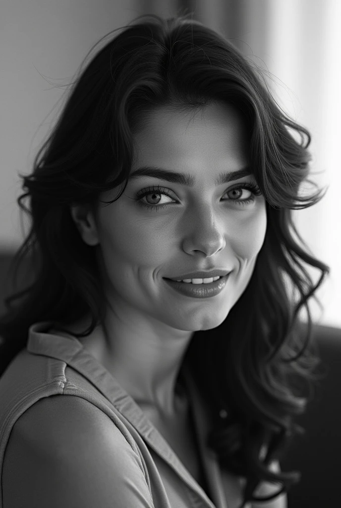 mulher jovem, de corpo inteiro, caucasiana, de olhos caramelo, Rounded glasses and wavy hair with short bangs. Rounded face with well-defined jaw and slightly pointed chin. Sorriso sem mostrar os dentes. Full-size arms, hands with 5 thin and long fingers. Seios de tamanho natural, barriga levemente cheia. pernas longas e bem definidas. Ela usa uma blusaa pink. She is lying on a black sofa in the living room. verybadimagenegative_v1.3, ng_deepnegative_v1_75t, (ugly face:0.8),cross-eyed,sketches, (worst quality:2), (low quality:2), (normal quality:2), lowres, normal quality, ((monochrome)), ((grayscale)), skin spots, acnes, skin blemishes, bad anatomy, DeepNegative, facing away, tilted head, {Multiple people}, lowres, bad anatomy, bad hands, text, error, missing fingers, extra digit, fewer digits, cropped, worstquality, low quality, normal quality, jpegartifacts, signature, watermark, username, blurry, bad feet, cropped, poorly drawn hands, poorly drawn face, mutation, deformed, worst quality, low quality, normal quality, jpeg artifacts, signature, watermark, extra fingers, fewer digits, extra limbs, extra arms,extra legs, malformed limbs, fused fingers, too many fingers, long neck, cross-eyed,mutated hands, polar lowres, bad body, bad proportions, gross proportions, text, error, missing fingers, missing arms, missing legs, extra digit, extra arms, extra leg, extra foot